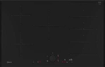 Neff Collection T68TVD - N 90 Induktionskochfeld mit 7 Jahre Garantie, TwistPad Flex®, Flex Zone, Mit Rahmen aufliegend, Deep Black, 80 cm